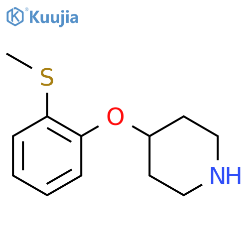4-2-(methylsulfanyl)phenoxypiperidine structure