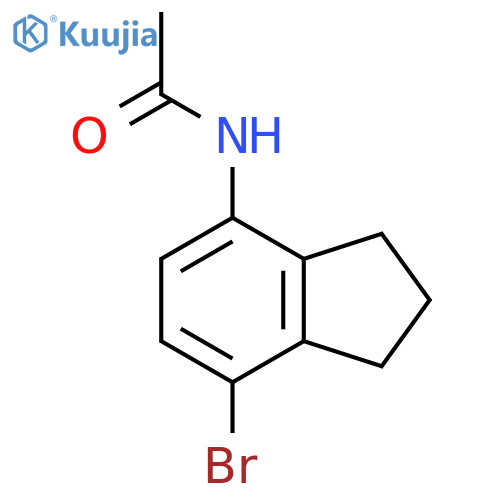 N-(7-BROMO-2,3-DIHYDRO-1H-INDEN-4-YL)ACETAMIDE structure