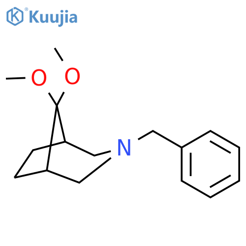 3-BENZYL-8,8-DIMETHOXY-3-AZABICYCLO[3.2.1]OCTANE structure