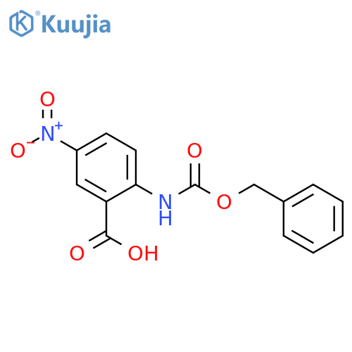 Benzoic acid, 5-nitro-2-[[(phenylmethoxy)carbonyl]amino]- structure