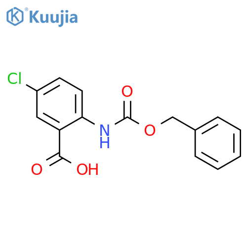 Benzoic acid, 5-chloro-2-[[(phenylmethoxy)carbonyl]amino]- structure