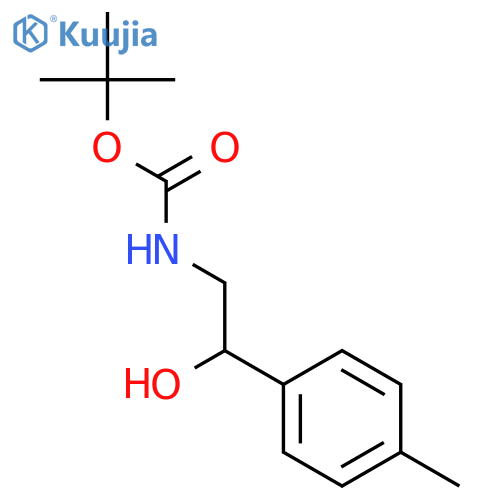 Carbamic acid,[(2S)-2-hydroxy-2-(4-methylphenyl)ethyl]-, 1,1-dimethylethyl ester (9CI) structure