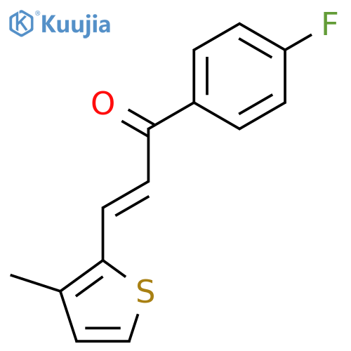 2-Propen-1-one, 1-(4-fluorophenyl)-3-(3-methyl-2-thienyl)- structure