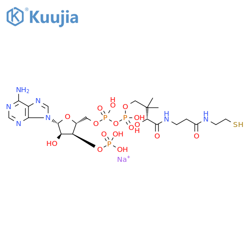 Coenzyme A, sodium salt (1:1) structure