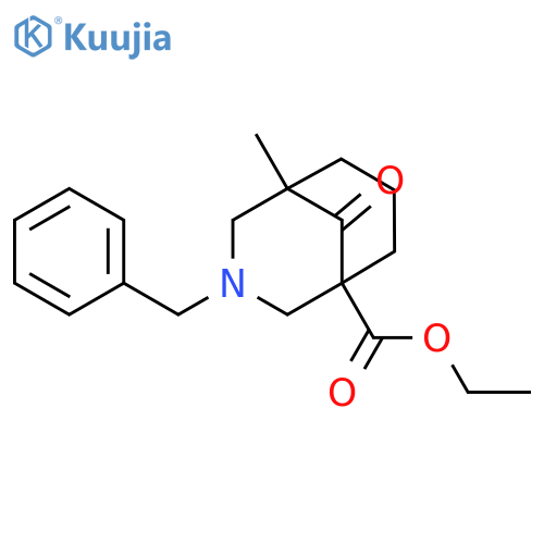 3-Azabicyclo[3.3.1]nonane-1-carboxylic acid, 5-methyl-9-oxo-3-(phenylmethyl)-, ethyl ester structure