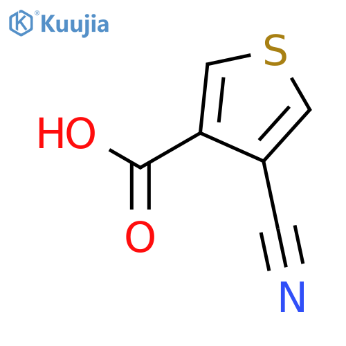 4-cyanothiophene-3-carboxylic acid structure