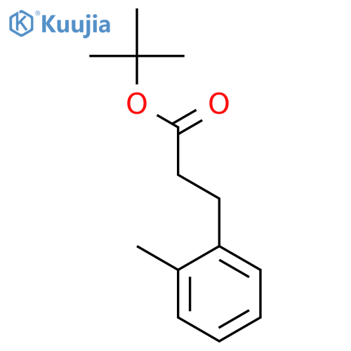 BENZENEPROPANOIC ACID, 2-METHYL-, 1,1-DIMETHYLETHYL ESTER structure