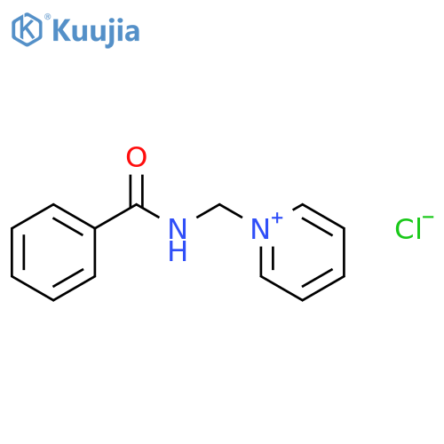 Pyridinium, 1-[(benzoylamino)methyl]-, chloride structure