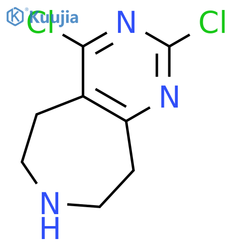 2,4-Dichloro-6,7,8,9-tetrahydro-5H-pyrimido[4,5-d]azepine structure