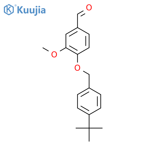 Benzaldehyde, 4-[[4-(1,1-dimethylethyl)phenyl]methoxy]-3-methoxy- structure