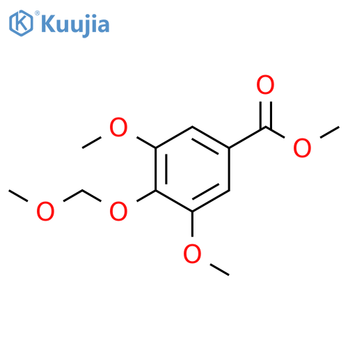 Benzoic acid, 3,5-dimethoxy-4-(methoxymethoxy)-, methyl ester structure