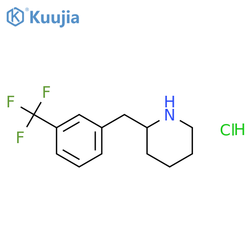 2-(3-TRIFLUOROMETHYL-BENZYL)-PIPERIDINE HYDROCHLORIDE structure