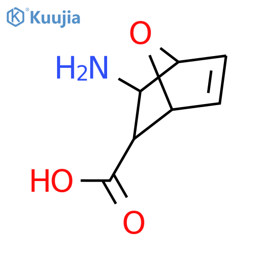 3-Amino-7-oxabicyclo2.2.1hept-5-ene-2-carboxylic acid hydrochloride structure