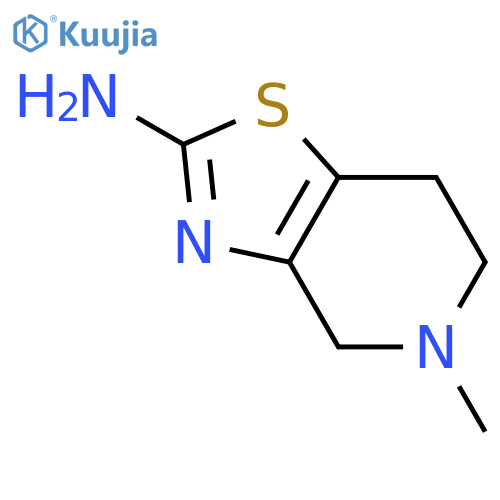 5-methyl-6,7-dihydro-4H-thiazolo[4,5-c]pyridin-2-amine structure