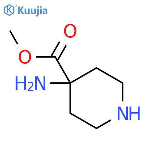 methyl 4-aminopiperidine-4-carboxylate structure