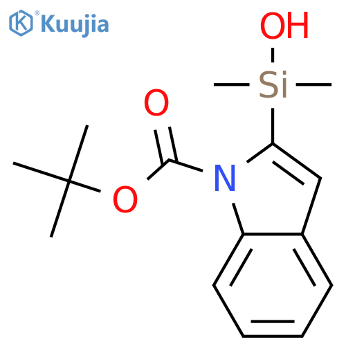1-Boc-2-indolyldimethylsilanol structure