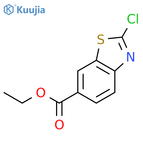 Ethyl 2-chloro-6-benzothiazolecarboxylate structure