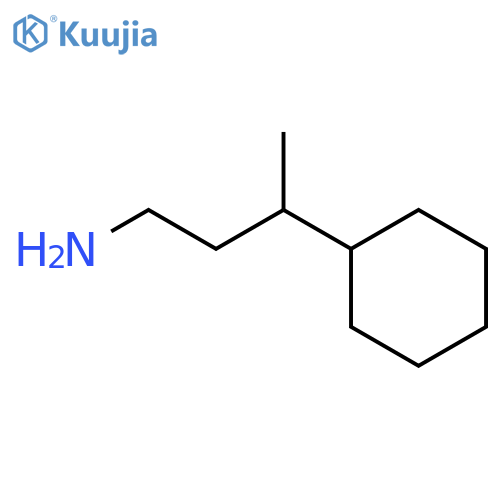 3-cyclohexylbutan-1-amine structure
