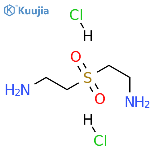 2-(2-aminoethanesulfonyl)ethan-1-amine dihydrochloride structure