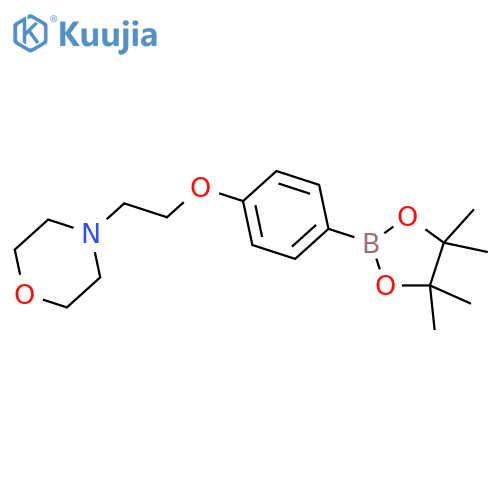 N-2-(Morpholin-4-yl)ethyl-4-(tetramethyl-1,3,2-dioxaborolan-2-yl)benzamide structure