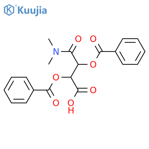 Butanoic acid, 2,3-bis(benzoyloxy)-4-(dimethylamino)-4-oxo-, (2R,3R)- structure