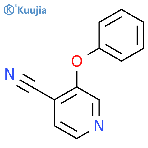 3-phenoxypyridine-4-carbonitrile structure