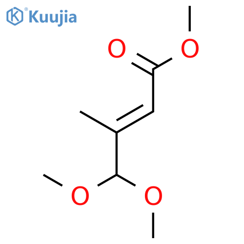Methyl 4,4-dimethoxy-3-methylbut-2-enoate structure