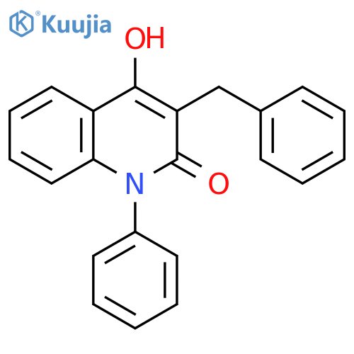 3-benzyl-2-hydroxy-1-phenylquinolin-4(1H)-one structure