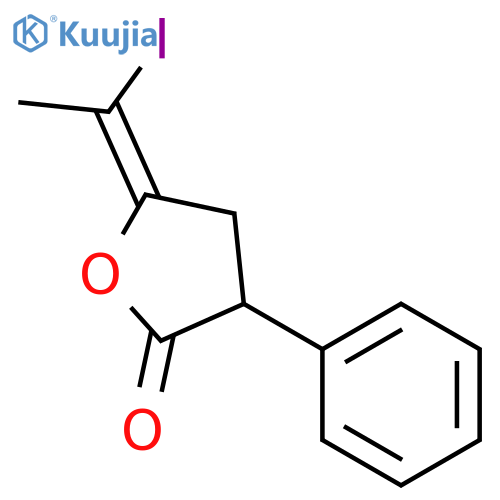 2(3H)-Furanone, dihydro-5-(1-iodoethylidene)-3-phenyl-, (E)- structure