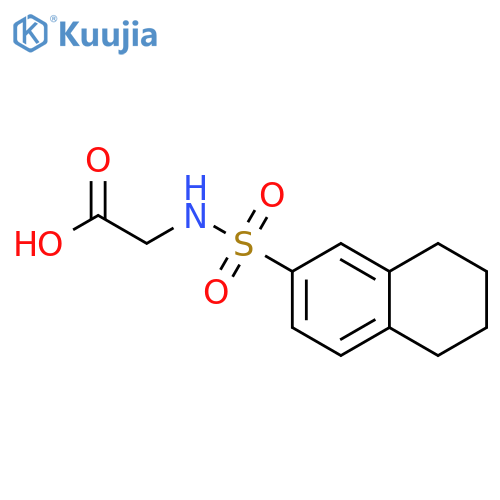 2-(5,6,7,8-tetrahydronaphthalene-2-sulfonamido)acetic acid structure