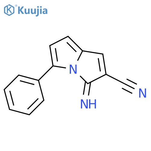 3-imino-5-phenyl-3H-pyrrolizine-2-carbonitrile structure