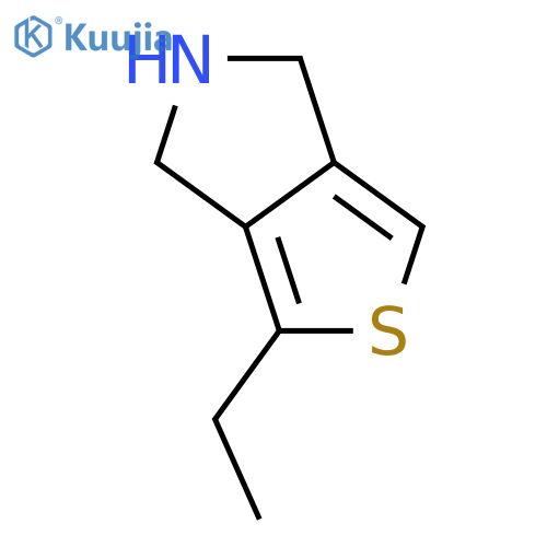 4H-Thieno[3,4-c]pyrrole,1-ethyl-5,6-dihydro- structure