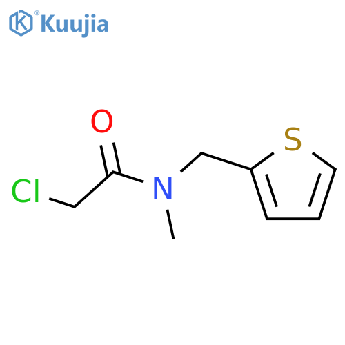 2-chloro-N-methyl-N-(thiophen-2-ylmethyl)acetamide structure