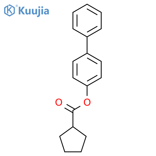 [1,1'-Biphenyl]-4-yl cyclopentanecarboxylate structure