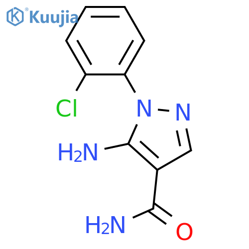 5-Amino-1-(2-chlorophenyl)-1h-pyrazole-4-carboxamide structure