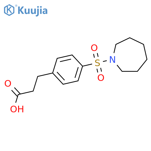 3-[4-(azepane-1-sulfonyl)phenyl]propanoic acid structure