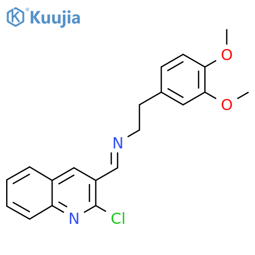 [(2-Chloroquinolin-3-yl)methylidene][2-(3,4-dimethoxyphenyl)ethyl]amine structure