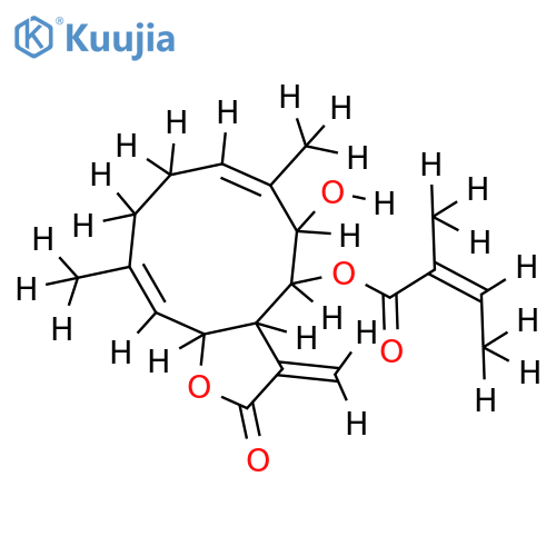 8beta-angeloyloxy-9beta-hydroxycostunolide structure