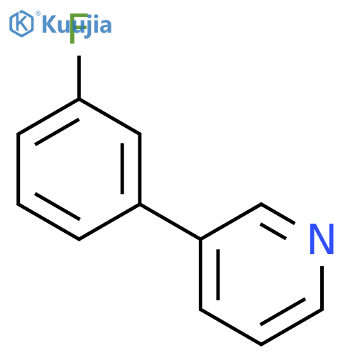 Pyridine, 3-(3-fluorophenyl)- structure