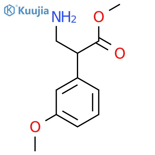 methyl 3-amino-2-(3-methoxyphenyl)propanoate structure
