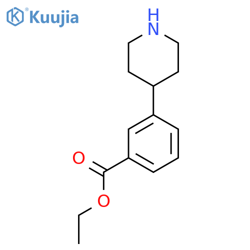 Ethyl 3-(piperidin-4-yl)benzoate structure