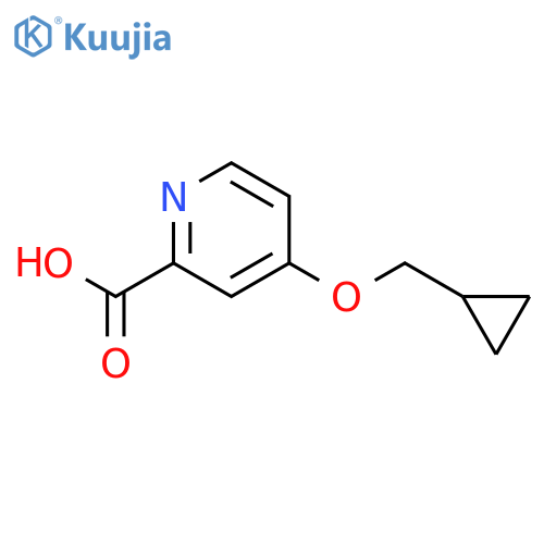 4-(cyclopropylmethoxy)pyridine-2-carboxylic acid structure