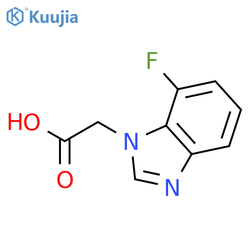 2-(7-fluoro-1H-1,3-benzodiazol-1-yl)acetic acid structure