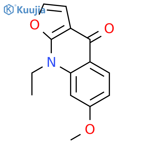 9-ethyl-7-methoxyfuro[2,3-b]quinolin-4(9H)-one structure