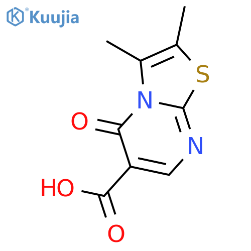 2,3-dimethyl-5-oxo-5H-[1,3]thiazolo[3,2-a]pyrimidine-6-carboxylic acid structure