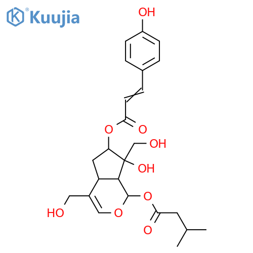 3-Iridene-1,7,8,10,11-pentol; (1β,7β,8α)-form, 7-O-(4-Hydroxy-Z-cinnamoyl), 1-O-(3-methylbutanoyl) structure