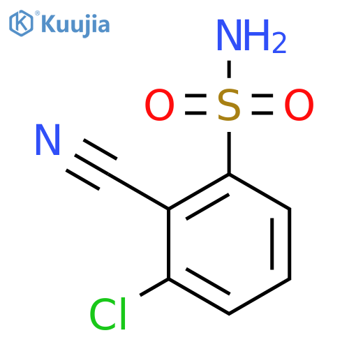 3-chloro-2-cyanobenzene-1-sulfonamide structure