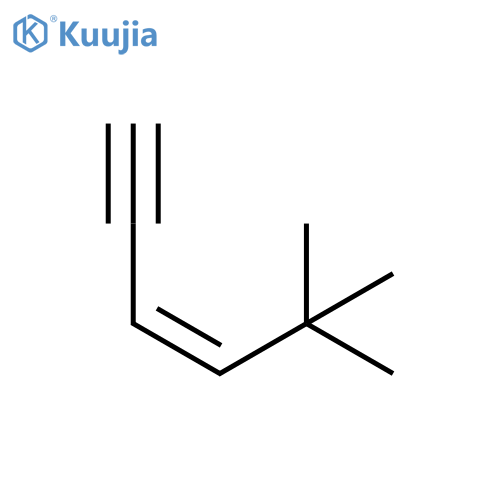 3-hexen-1-yne, 5,5-dimethyl-, (z)- structure