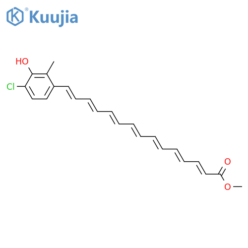 2,4,6,8,10,12,14-Pentadecaheptaenoic acid,15-(4-chloro-3-hydroxy-2-methylphenyl)-, methyl ester,(2E,4E,6E,8E,10E,12E,14E)- structure