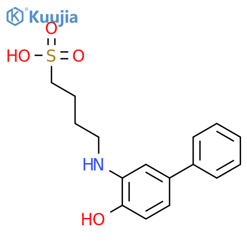 4-HYDROXY-3-(4-SULFOBUTYL)AMINOBIPHENYL structure